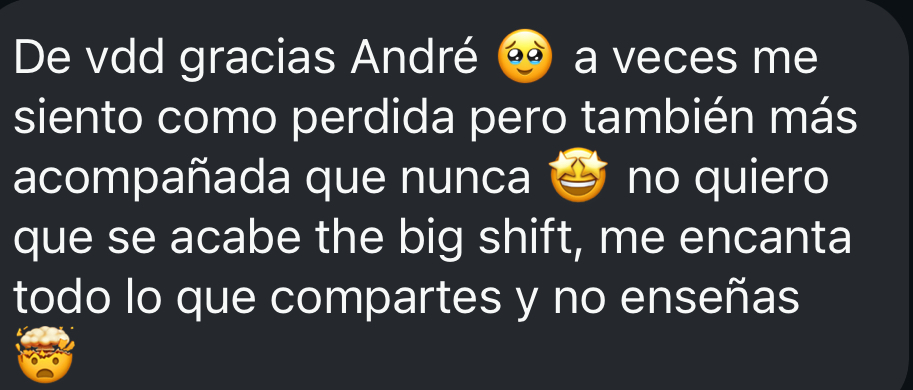 Testimonio de The Big Shift